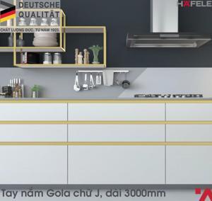 Tay nắm Gola chữ J màu vàng 126.37.904