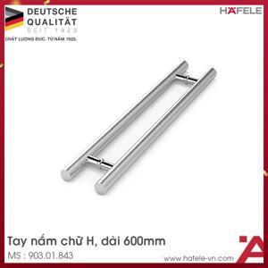 Tay nắm kéo chữ H 600mm Inox 316 Hafele 903.01.843