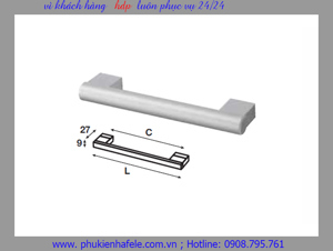 Tay nắm nhôm Hafele 107.55.932