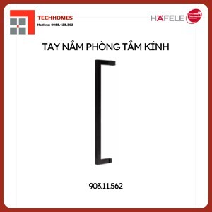 Tay nắm phòng tắm màu đen 500mm Hafele 903.11.562