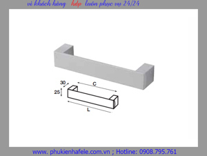 Tay nắm tủ bếp Hafele 110.73.932