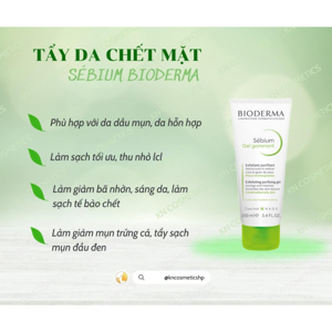 Tẩy tế bào chết Bioderma Sebium Gel Gommant 100ml