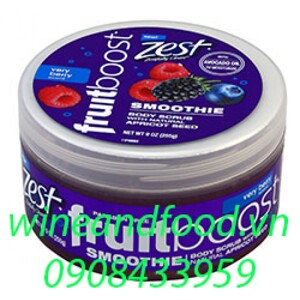 Tẩy tế bào chết Body Zest Fruitboost chiết xuất trái cây 255g