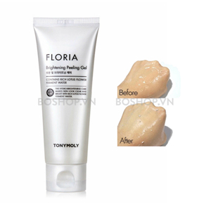 Tẩy tế bào chết dưỡng trắng da Tonymoly Floria Brightening Peeling Gel