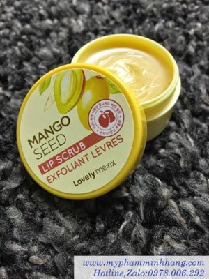 Tẩy tế bào chết môi Mango Seed Butter Lip Scrub The Face Shop