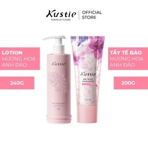 Tẩy tế bào chết toàn thân Kustie Cherry Blossom hoa anh đào 200ml