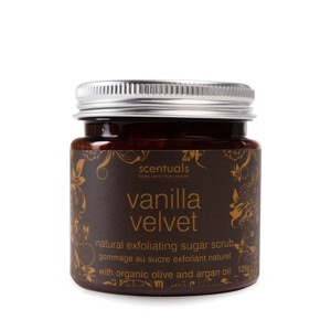 Tẩy tế bào chết vani Scentuals Vanilla Velvet Natural Exfoliating Sugar Scrub 125g