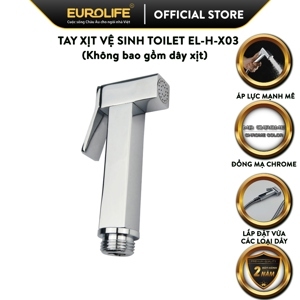 Tay xịt vệ sinh đồng vuông Eurolife EL-H-X03 (Trắng bạc)