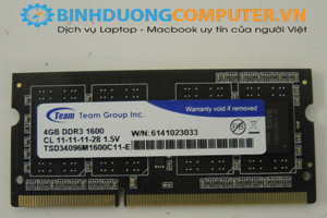 RAM Team Elite 4GB DDR3 1600MHz - PC3 12800