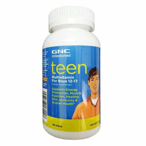 Teen Multivitamin For Boys 12-17 GNC milestones 120 viên