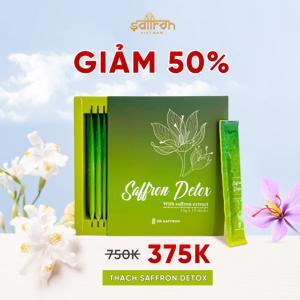 Thạch giảm cân Saffron detox hộp 15 gói