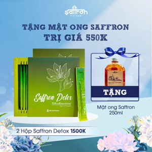 Thạch giảm cân Saffron detox hộp 15 gói