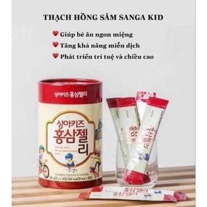 Thạch hồng sâm trẻ em Sanga Hàn Quốc hộp 30 gói * 10ml
