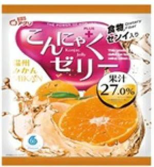 Thạch trái cây Konjac Jelly Aguri vị Đào gói 115gr