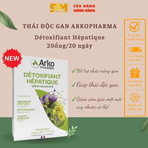 Thải độc gan Arkopharma Arkofluides Détoxifiant Hépatique Bio