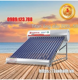 Thái dương năng Sơn Hà TiTan 220L - Ống dầu