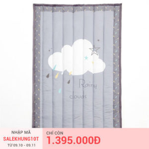 Thảm chống thấm nước Lolbaby Rainy Cloud (1,1m x 1,4m)