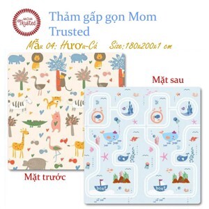 Thảm gấp gọn XPE Mom Trusted chính hãng 1m8 x 2m