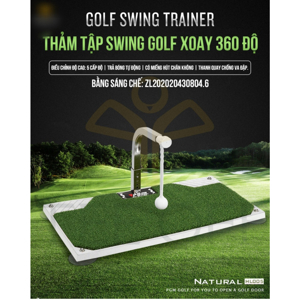 Thảm tập Swing Golf Xoay 360 độ PGM Golf Trainer HL005