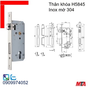 Thân khóa H8545 Hafele 911.25.565