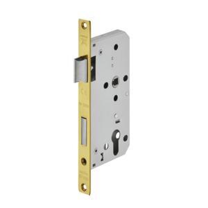 Thân khóa lưỡi gà chốt chết màu đồng bóng PVD Hafele 911.02.069