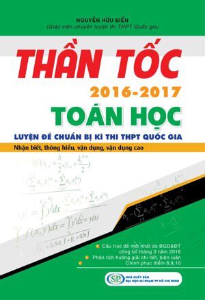 Thần Tốc Luyện Đề Chuẩn Bị Kì Thi THPT Quốc Gia Toán Học 2016 - 2017