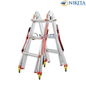 Thang gấp chữ a (3,8m) đa năng Nikita AD06