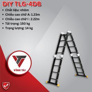 Thang nhôm bốn đoạn DIY TLG-4DB