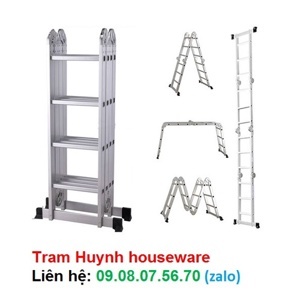 Thang nhôm gấp 4 đoạn AMECA AMC-M204