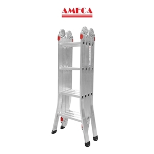 Thang nhôm gấp 4 đoạn AMECA AMC-M204