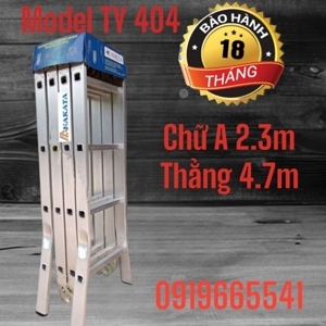 Thang nhôm gấp 4 đoạn Nakata TY-404