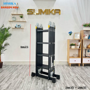 Thang nhôm gấp 4 đoạn Sumika SKM204 NEW