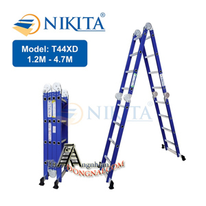 Thang nhôm gấp 4 khúc Nikita T44XD