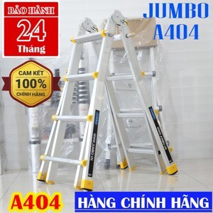 Thang nhôm gấp chữ A Jumbo A404