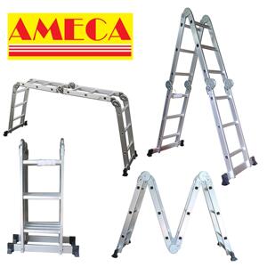 Thang nhôm gấp đa năng Ameca 4 đoạn AMC-M203