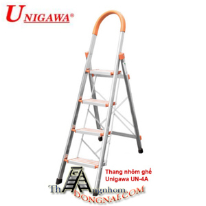 Thang nhôm ghế 4 bậc Unigawa UN-4A