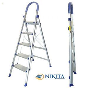 Thang nhôm ghế 5 bậc Nikita NKT-DL05