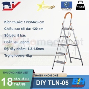 Thang nhôm ghế DIY TLN-05