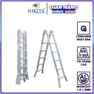 Thang nhôm khoá sập tự động Nikita Nika-15