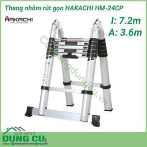 Thang nhôm rút chữ A Hakachi HM-24CP