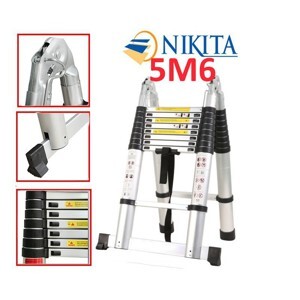 Thang nhôm rút chữ A Nikita AI56