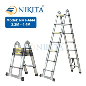 Thang nhôm rút chữ A Nikita AI44