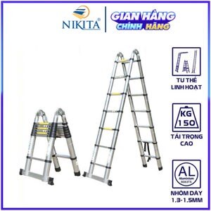 Thang nhôm rút chữ A Nikita NKT-AI72 - 3.6m