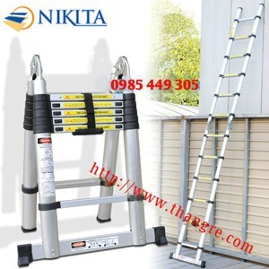 Thang nhôm rút chữ A Nikita NKT-AI72 - 3.6m