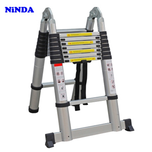 Thang nhôm rút chữ A Ninda ND-56AI - 5.6m