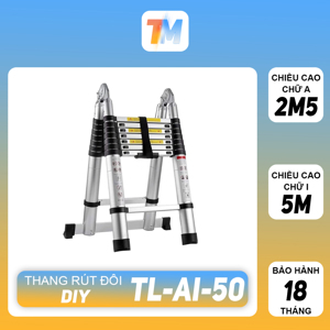 Thang nhôm rút đôi DIY TL-AI-50