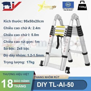 Thang nhôm rút đôi DIY TL-AI-50