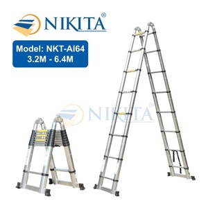 Thang nhôm rút đôi Nikita NKT-AI64 - 6.4m