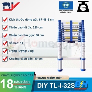 Thang nhôm rút đơn DIY TL-I-32S