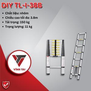 Thang nhôm rút đơn DIY TL-I-38B - 3.8m